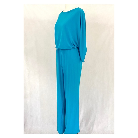 Nicole Miller Batwing Sleeve Jersey Knit Jumpsuit - Picture 5 of 11